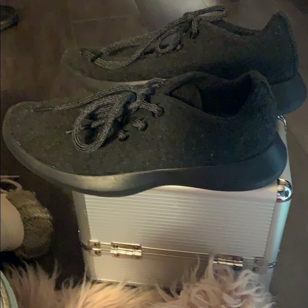 Black loafers